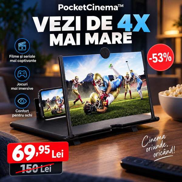 PocketCinema™ - Vezi Telefonul De 4 Ori Mai Mare